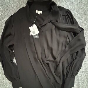 LILYSILK Black Blouse